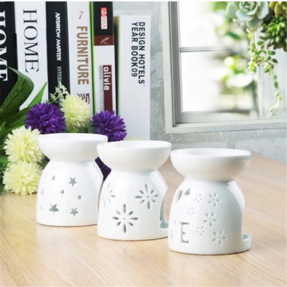 Ceramic Oil Burner - حامل شموع تي لايت، موقد زيوت