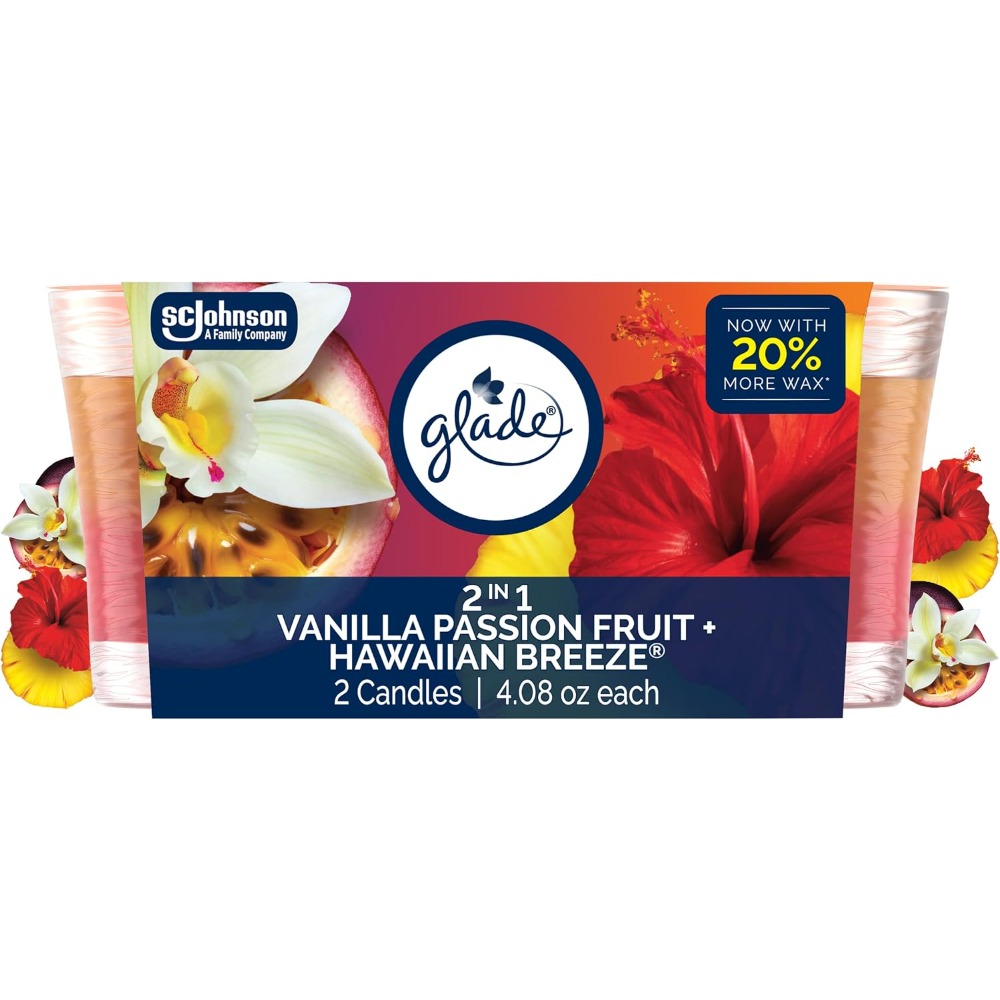 Home Fragrance Vanilla Scented Candle - شمعة معطرة 2 في 1 في