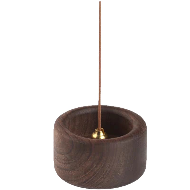 Home Fragrance Incense Sticks - حامل بخور من خشب الجوز الأسود