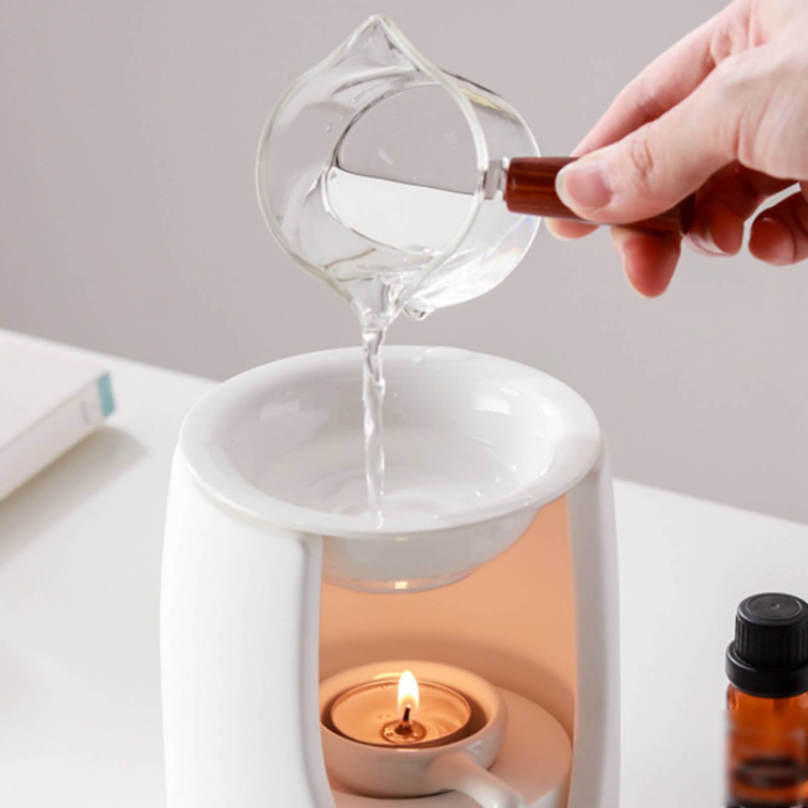 Ceramic Oil Burner - مصباح عطري سهل الاستخدام، موقد زيت