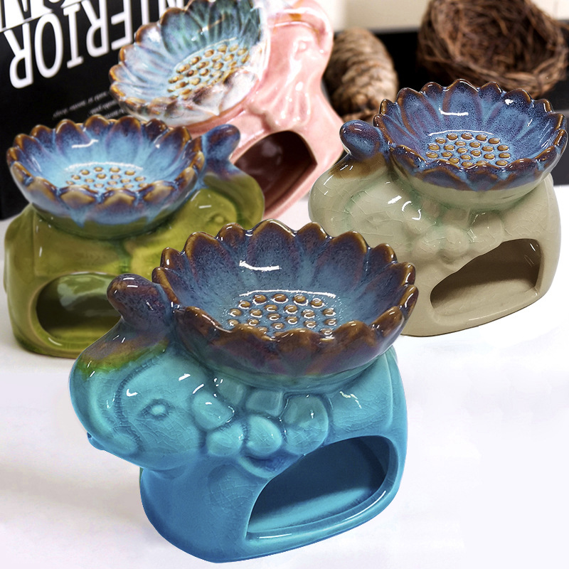 Ceramic Oil Burner - لوتس الجليد الكراك مثل السيراميك رائحة