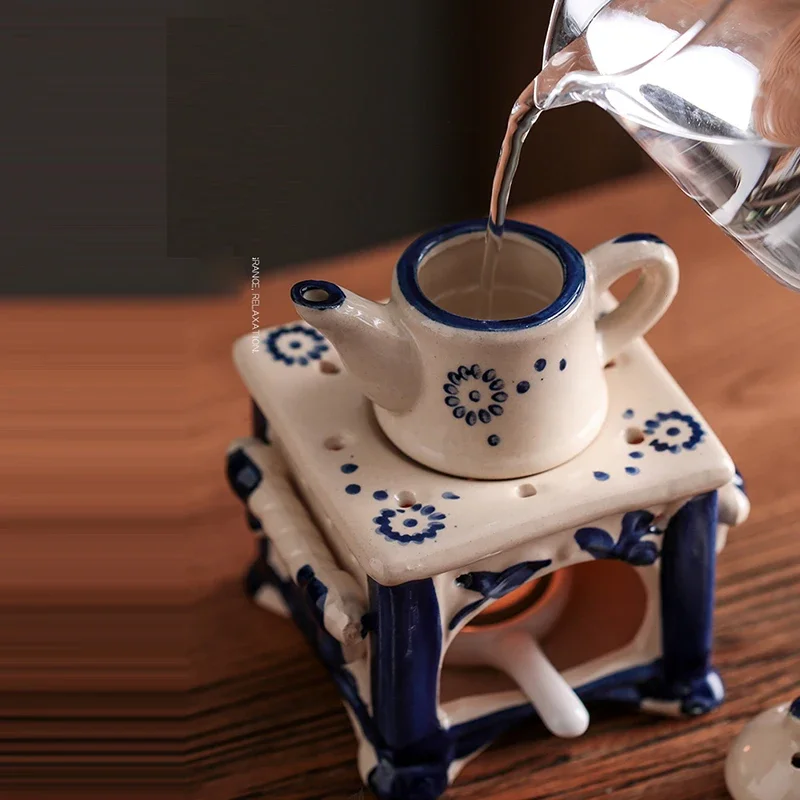 Ceramic Oil Burner - طقم 3 في 1 بتصميم عتيق:
