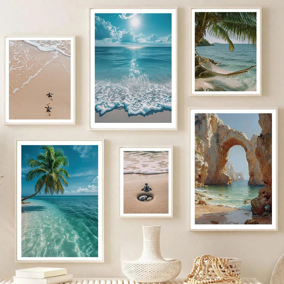 Home Fragrance Ocean Breeze - لوحة فنية لمنظر شاطئ البحر مع