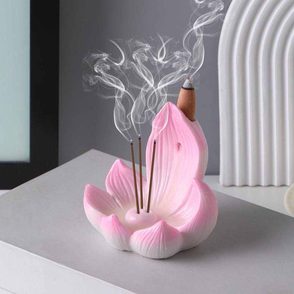 Home Fragrance Incense Sticks - حامل أعواد البخور على شكل زهرة