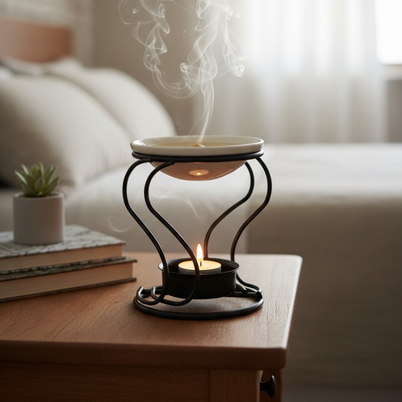 Ceramic Oil Burner - المعادن Tealight السيراميك Tealight شمعة موقد
