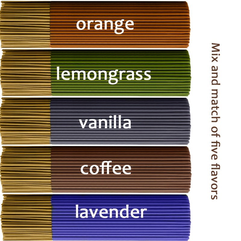 Home Fragrance Vanilla Scented Candle - 100/250 أعواد بخور عالية الجودة، 5