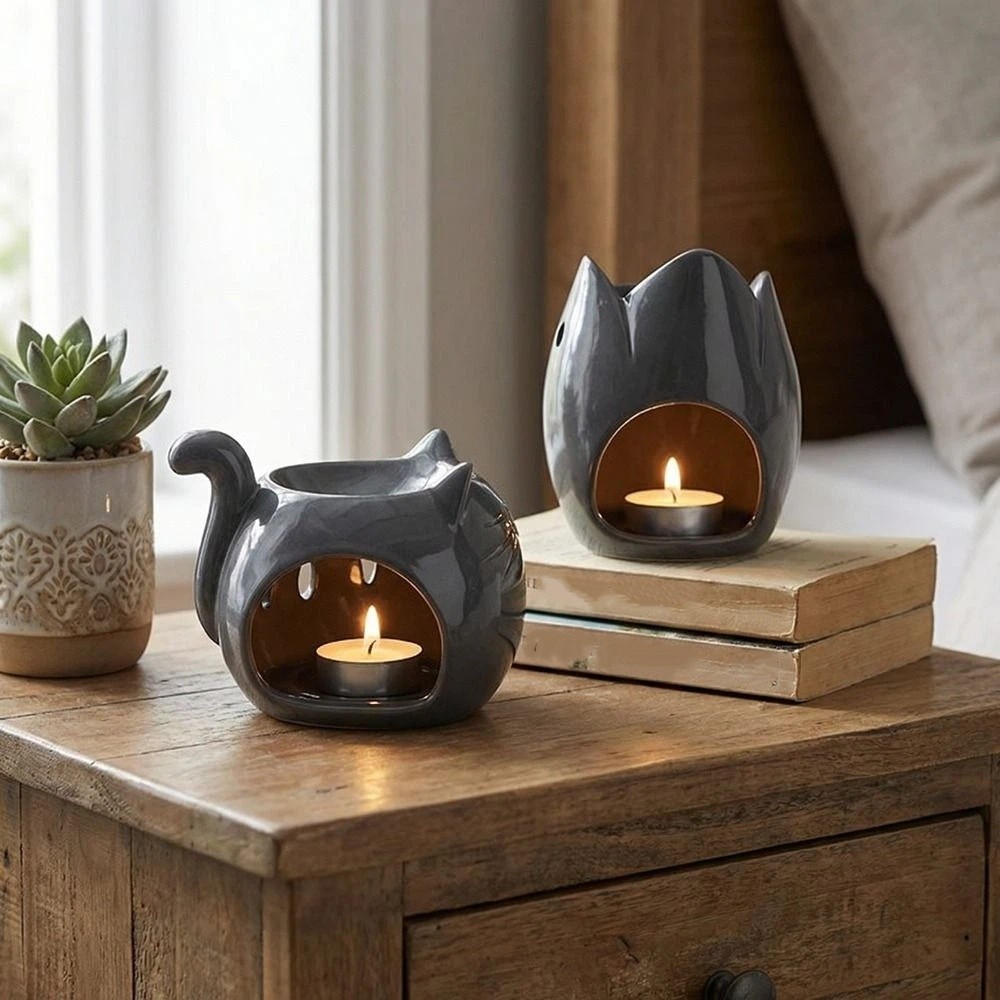Ceramic Oil Burner - مبخرة سيراميك بتصميم حيوان كرتوني، مقاومة