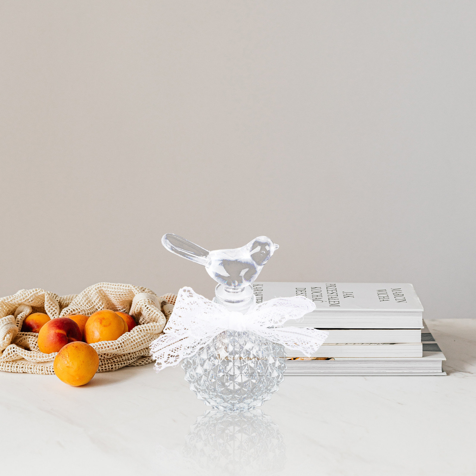 زجاجة عطر زجاجية شفافة منقوشة  - مراجعة Home Fragrance Perfume وسعره