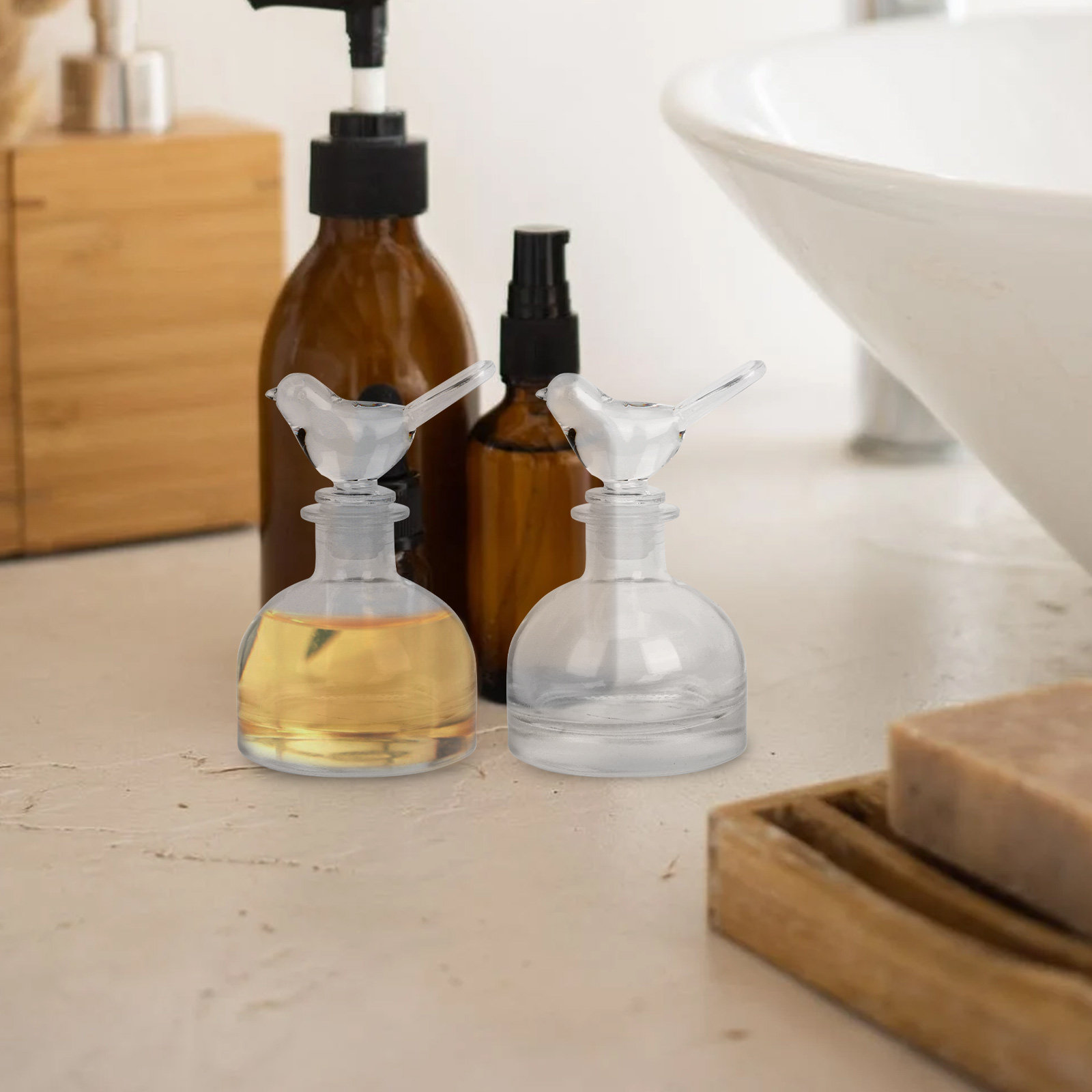 قطعتان من زجاجات العطور الزجاج - مراجعة Home Fragrance Perfume وسعره