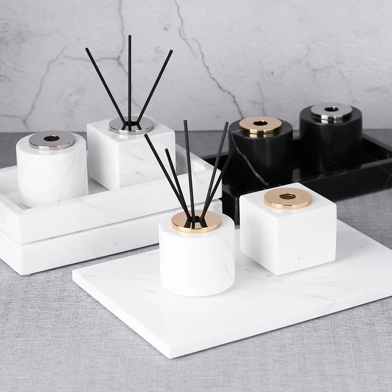 زجاجة عطرية رخامية بدون لهب، ز - مراجعة Home Fragrance Luxury وسعره