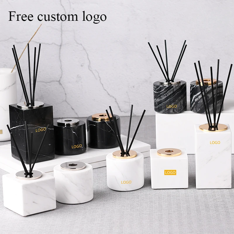 زجاجة عطرية رخامية بدون لهب، ز - مراجعة Home Fragrance Luxury وسعره