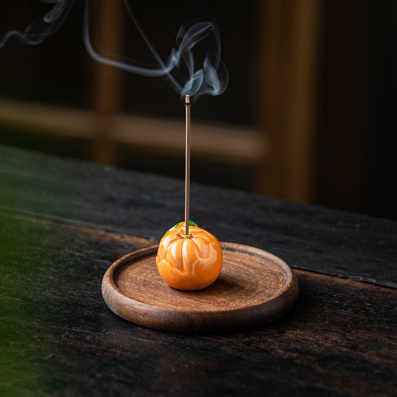 1 قطعة الفواكه السيراميك البخو - مراجعة Home Fragrance Incense Sticks وسعره