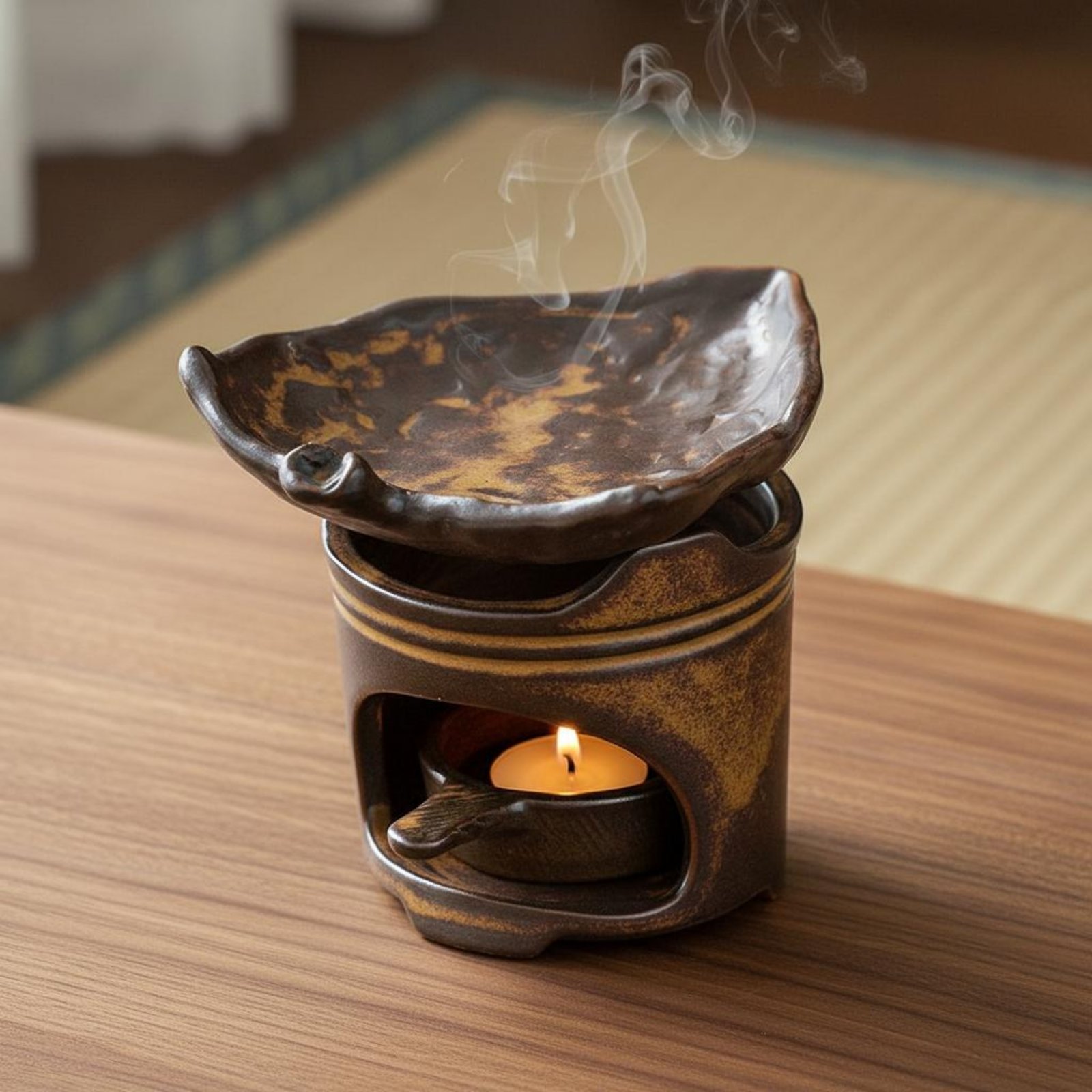 موقد شاي سيراميك بتصميم مستوحى - مراجعة Ceramic Oil Burner وسعره