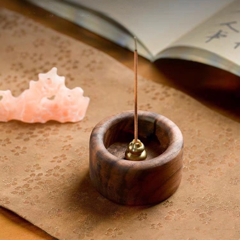 حامل بخور من خشب الجوز الأسود  - مراجعة Home Fragrance Incense Sticks وسعره