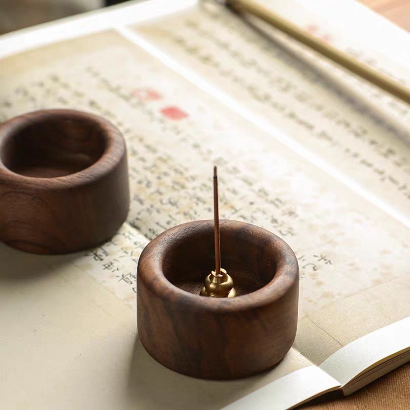 حامل بخور من خشب الجوز الأسود  - مراجعة Home Fragrance Incense Sticks وسعره
