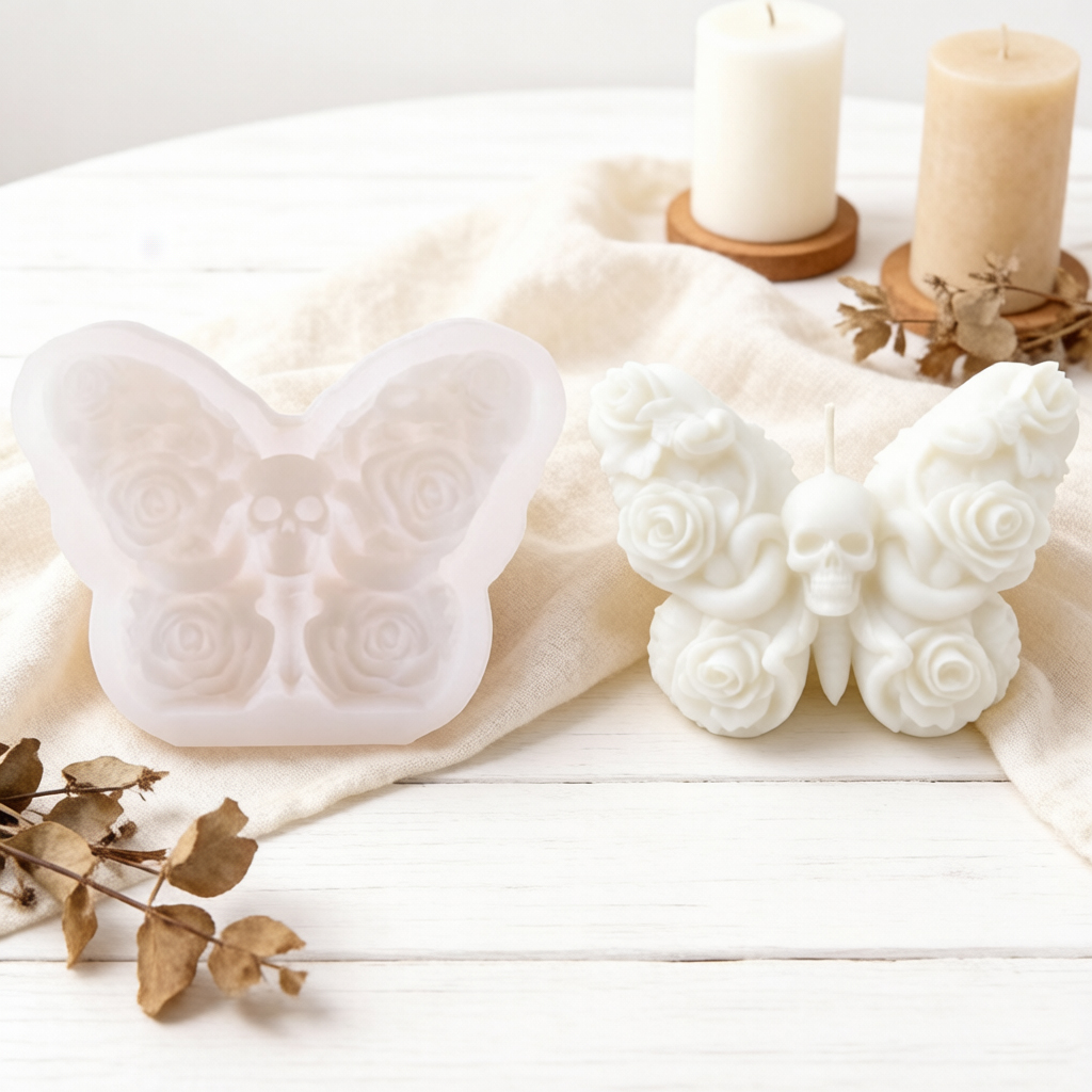 قالب سيليكون ثلاثي الأبعاد على - مراجعة Home Fragrance Rose وسعره