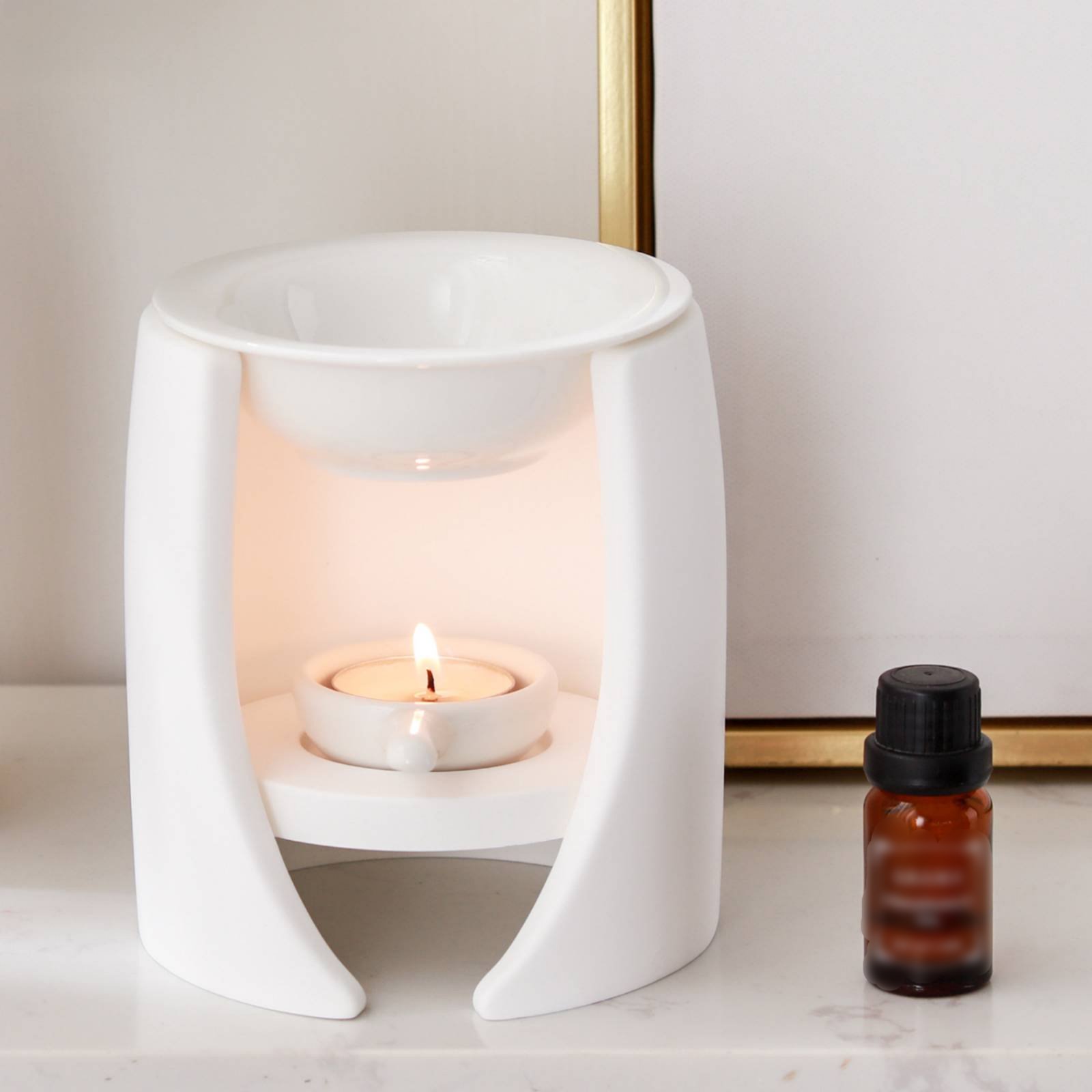 مصباح عطري سهل الاستخدام، موقد - مراجعة Ceramic Oil Burner وسعره