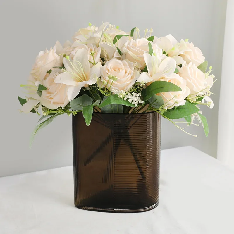 زهور اصطناعية الزفاف ، نبات ال - مراجعة Home Fragrance Rose وسعره