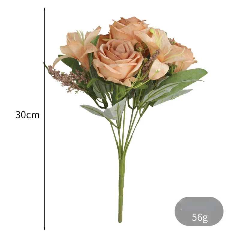 زهور اصطناعية الزفاف ، نبات ال - مراجعة Home Fragrance Rose وسعره
