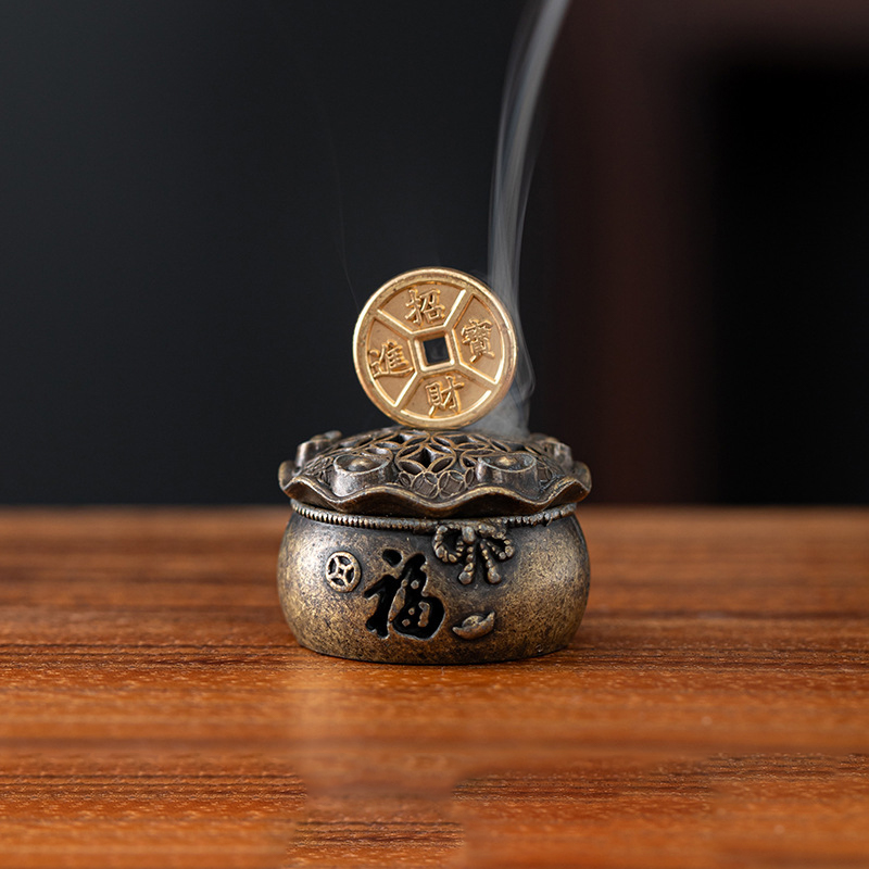مبخرة عتيقة من سبيكة معدنية، ح - مراجعة Home Fragrance Incense Sticks وسعره