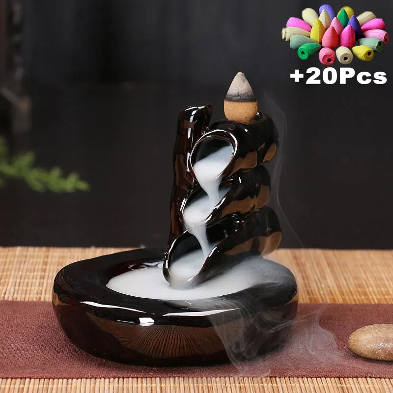 شحن 20 قطعة مخاريط البخور الإب - مراجعة Home Fragrance Incense Sticks وسعره