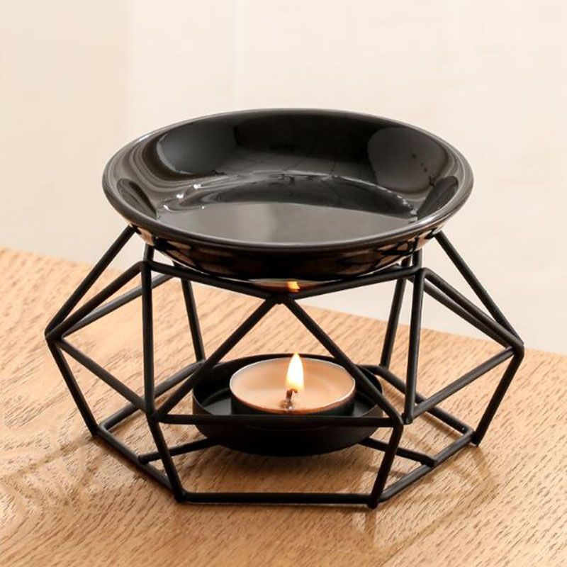 وعاء سيراميك رف حديد أسود اللو - مراجعة Ceramic Oil Burner وسعره