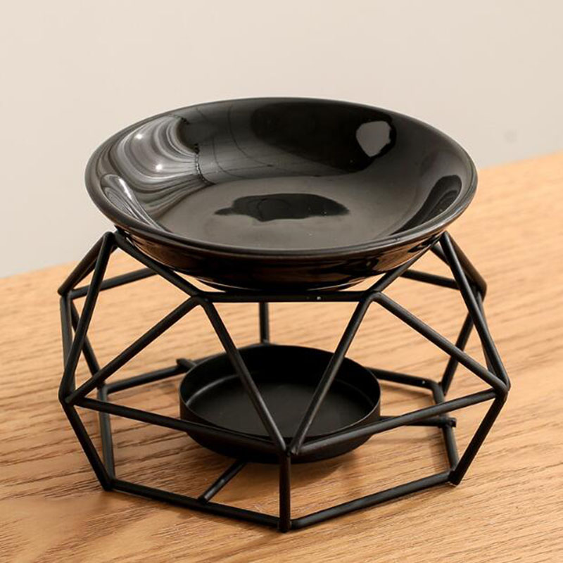 وعاء سيراميك رف حديد أسود اللو - مراجعة Ceramic Oil Burner وسعره