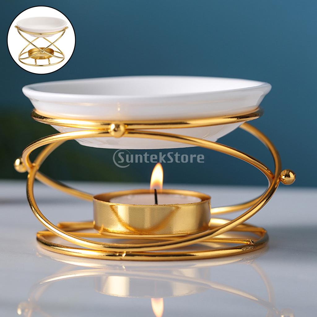 موقد زيت معدني مع حامل شمع سير - مراجعة Ceramic Oil Burner وسعره