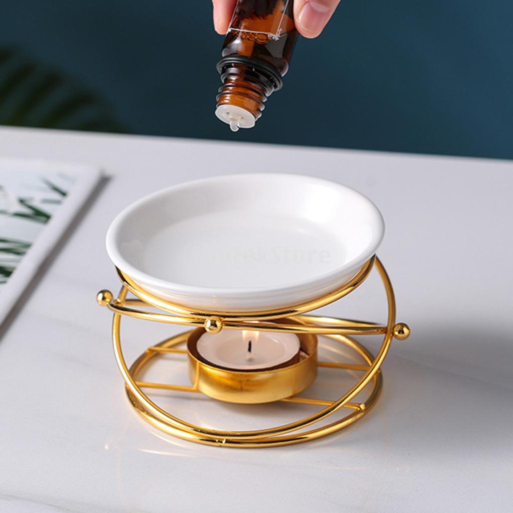 موقد زيت معدني مع حامل شمع سير - مراجعة Ceramic Oil Burner وسعره