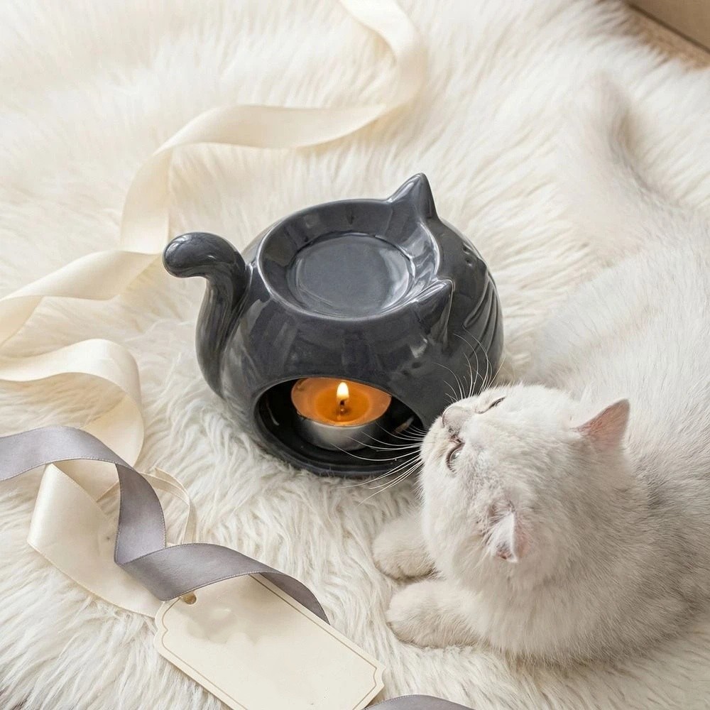 مبخرة سيراميك بتصميم حيوان كرت - مراجعة Ceramic Oil Burner وسعره