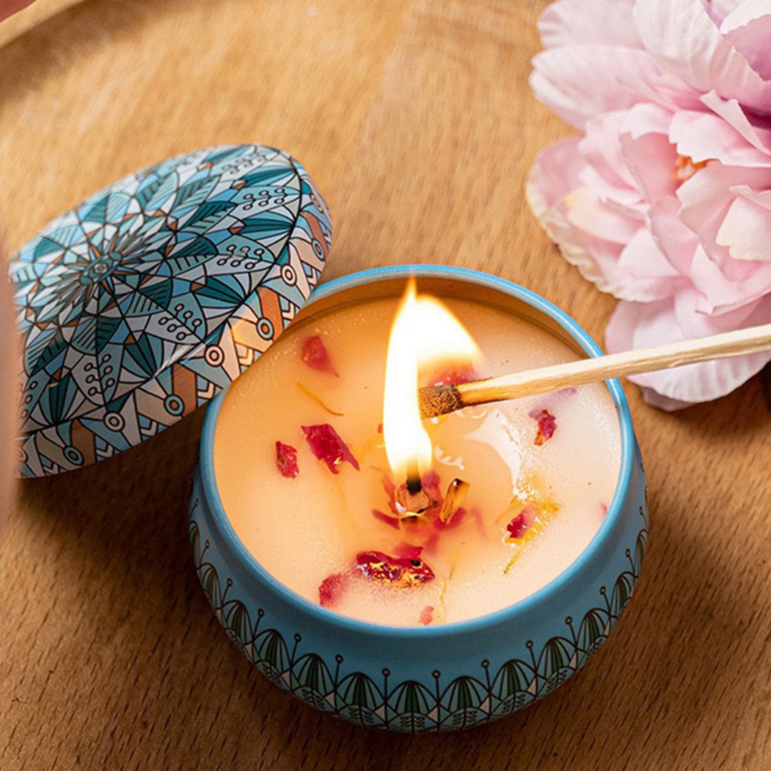 شموع على شكل وردة، أجواء رومان - مراجعة Home Fragrance Rose وسعره