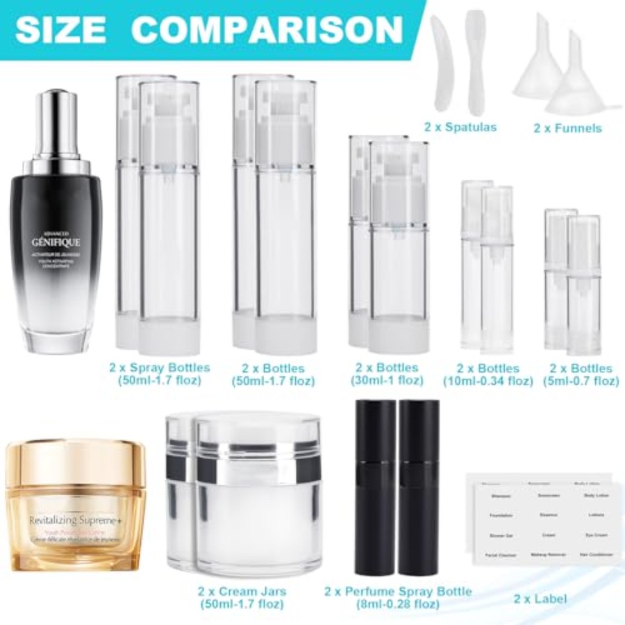 مجموعة من 20 عبوة عطر بدون هوا - مراجعة Perfume Atomizer Travel وسعره