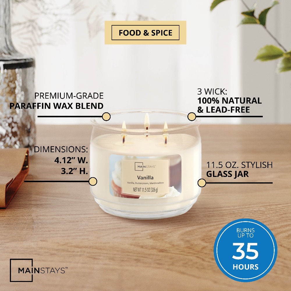 شمعة معطرة بالفانيليا في وعاء  - مراجعة Home Fragrance Vanilla Scented Candle وسعره